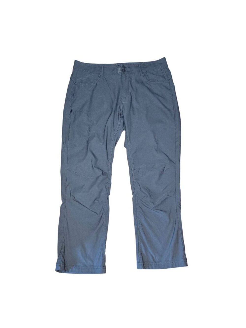prAna Halle Pants 14 Short Straight Fit Dark Slate Green Hiking Outdoor Utility